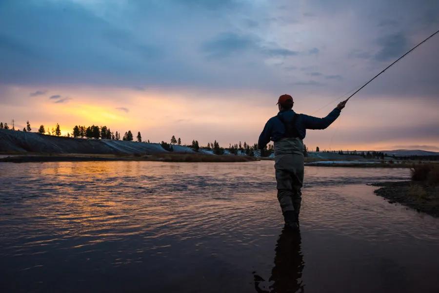 September fishing in Yellowstone National Park