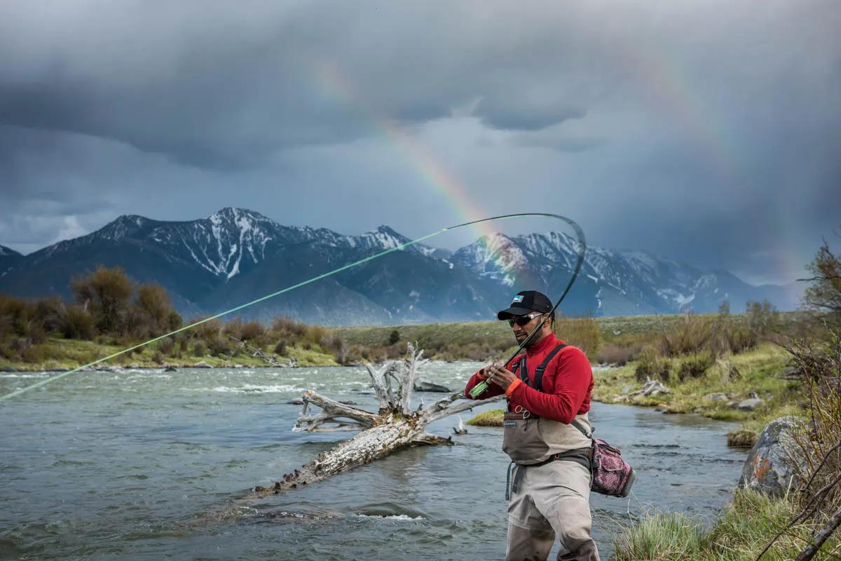 Fly fishing in May on the Madison River Fly fishing in May on the Madison River
