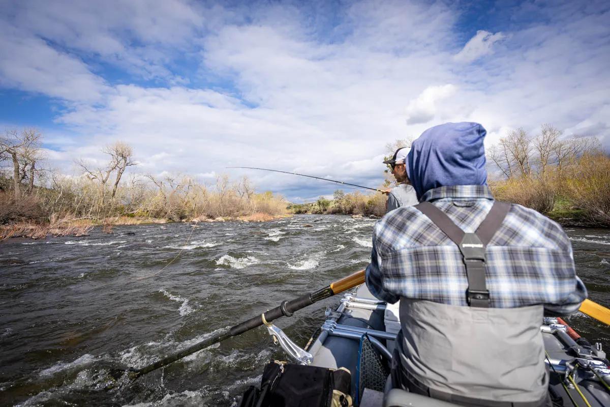 Subsurface fishing can be productive on the Boulder River in April