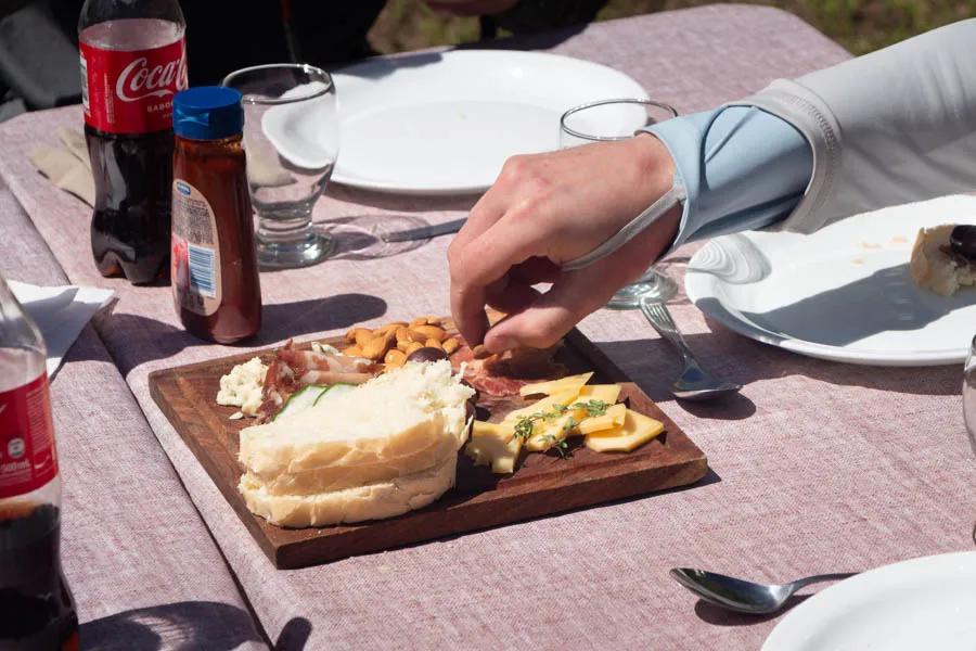 Lunch was always a highlight during our stay with El Encuentro Fly Fishing