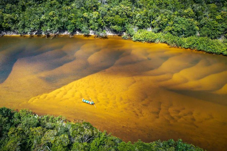 Agua Boa River in Brazil The Agua Boa is a clear water river which is somewhat unique in the Amazon system. The excellent water clarity provides the opportunity for a very visual fishing experience when conditions are right.