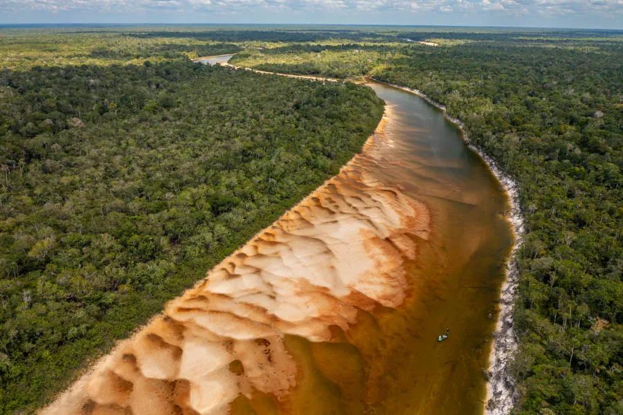 Low water year in the Amazon A low water year resulted in some excellent opportunities for sight casting in the main river