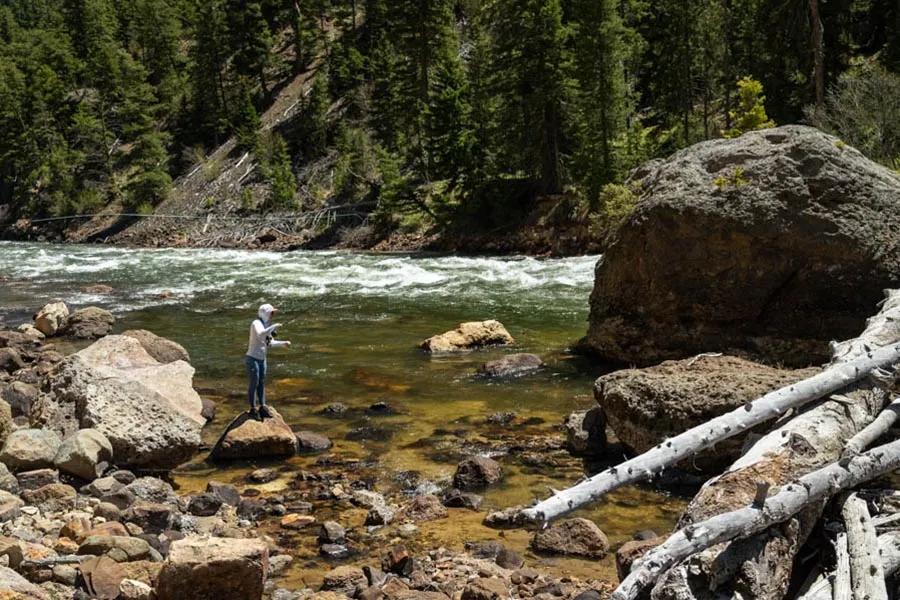 Best fly fishing in Yellowstone National Parl Yellowstone National Park has many beautiful and thrilling places to cast a fly.