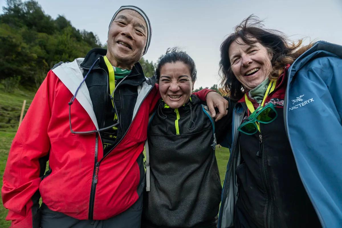 Robert, Carolina, and Jeanine were all smiles after the ride.