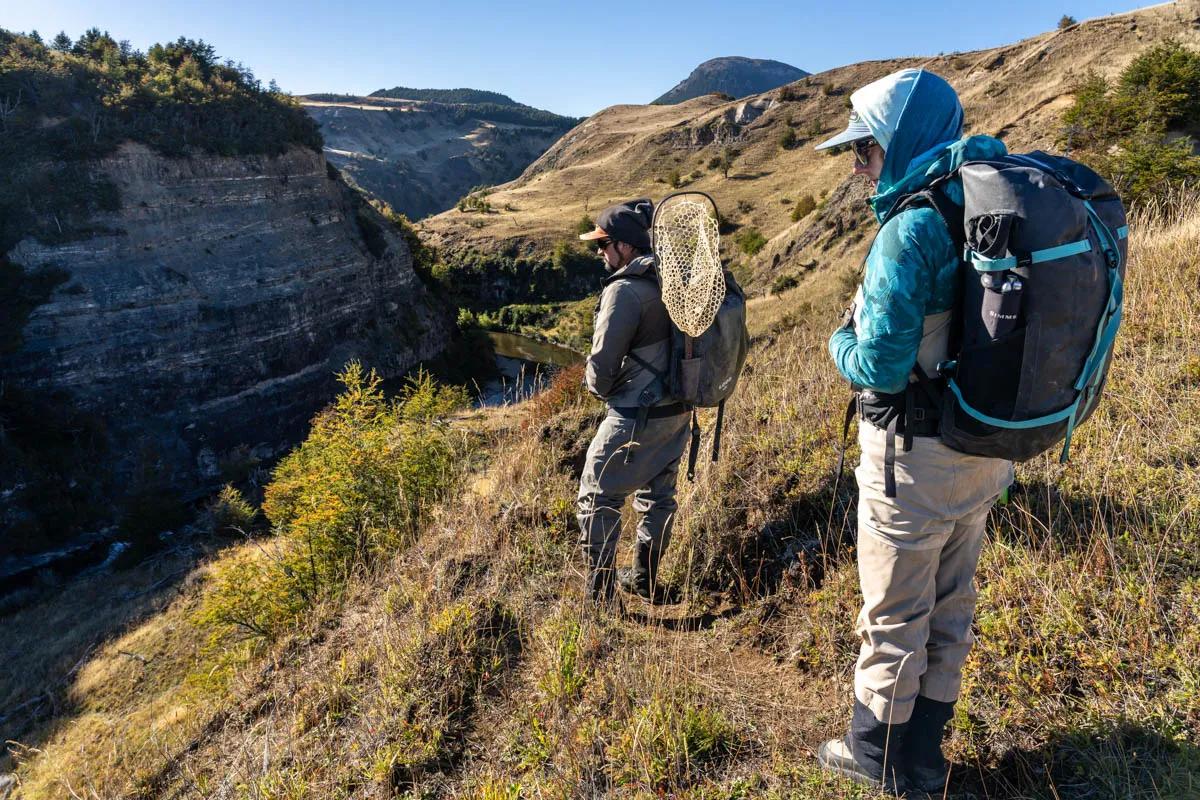 The Santa Elena Canyon of the Río Simpson provides excellent sight fishing for rainbow and brown trout.