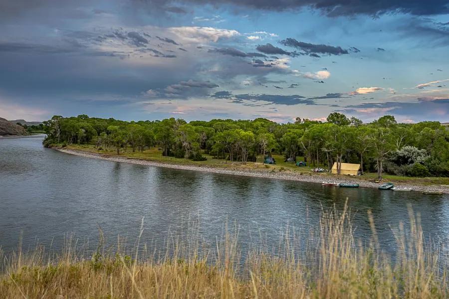 Many of Montana's large rivers can be fished and can provide overnight camping trips