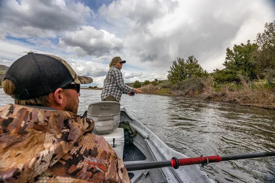 Focus on the banks when fishing the Yellowstone River in early July