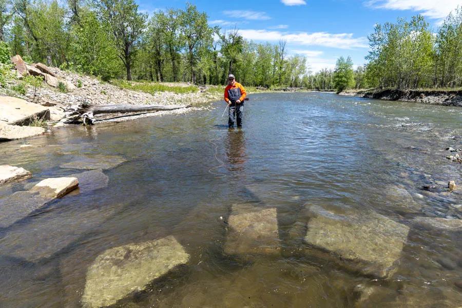 Montana fly fishing trips near Bozeman Montana. Finding smaller waters is a good way to fish unpressured waters. A little extra effort is essential but often worth it.