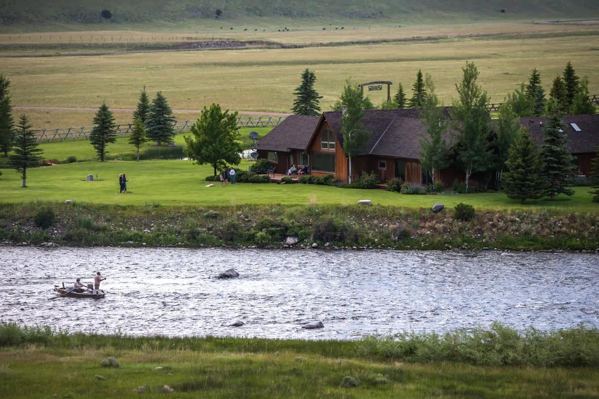 The Madison River in Montana near Bozeman is a world class fishery home to world class lodges.