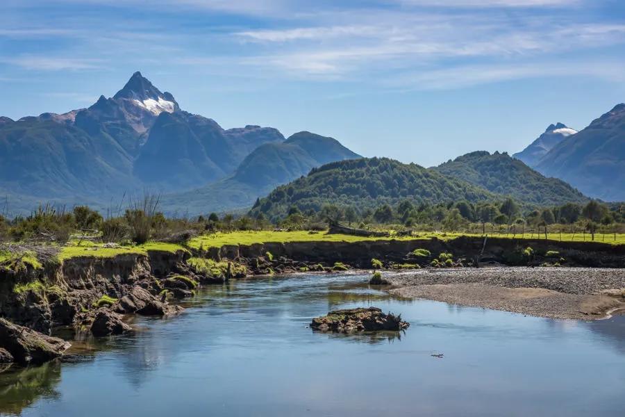 The fly fishing waters of southern Chile offer some breathtaking scenery.