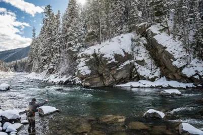 Winter fly fishing report for the Gallatin River near Bozeman and Big Sky, Montana