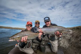 'Doubled Up' on the Rio Grande river in Tierra Del Fuego.