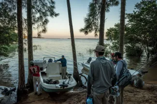 Loading up for another great day of fishing for golden dorado