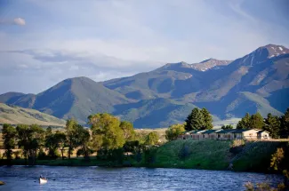 River access at Yellowstone Valley Lodge