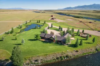 The only lodge on the banks of the Madison river.