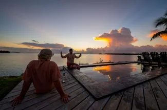 Sunset at Abaco Lodge