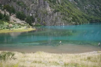 The clear waters of Chilean Patagonia