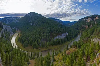 Atop the Smith River