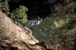 Gallatin River canyon