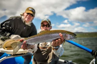 A nice lake rainbow