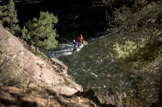 Fishing in Yankee Jim Canyon