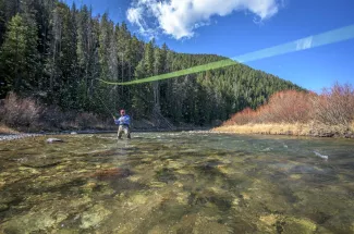 Yellowstone National Park access on the Gallatin River