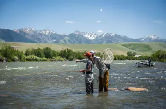 Guide and guest on the Upper Madison River