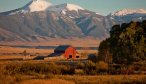 Barn and Mountain