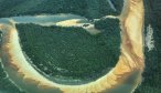 sand bars in the river