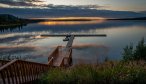 sunset on Iliamna Lake