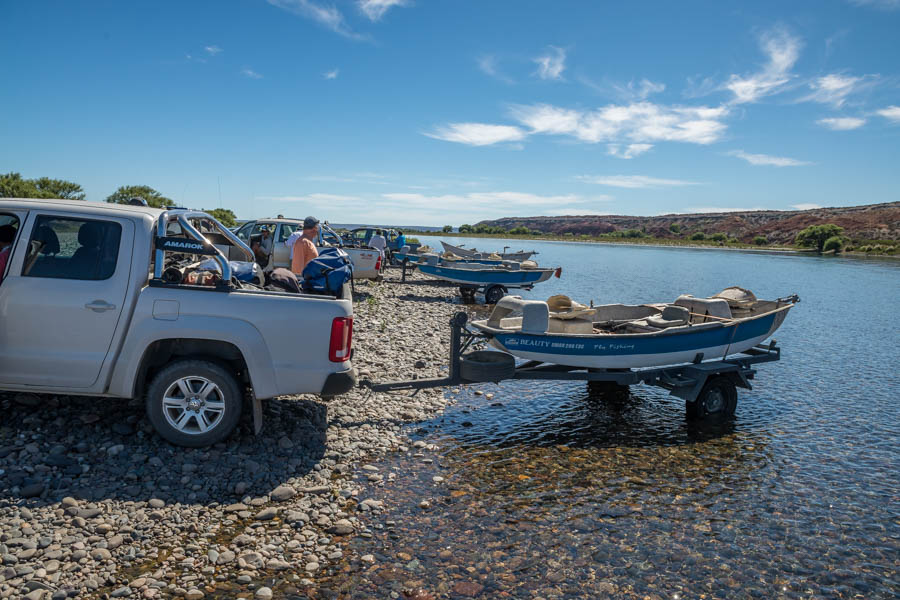 Launching on the mighty Limay to begin a 3 day camping adventure