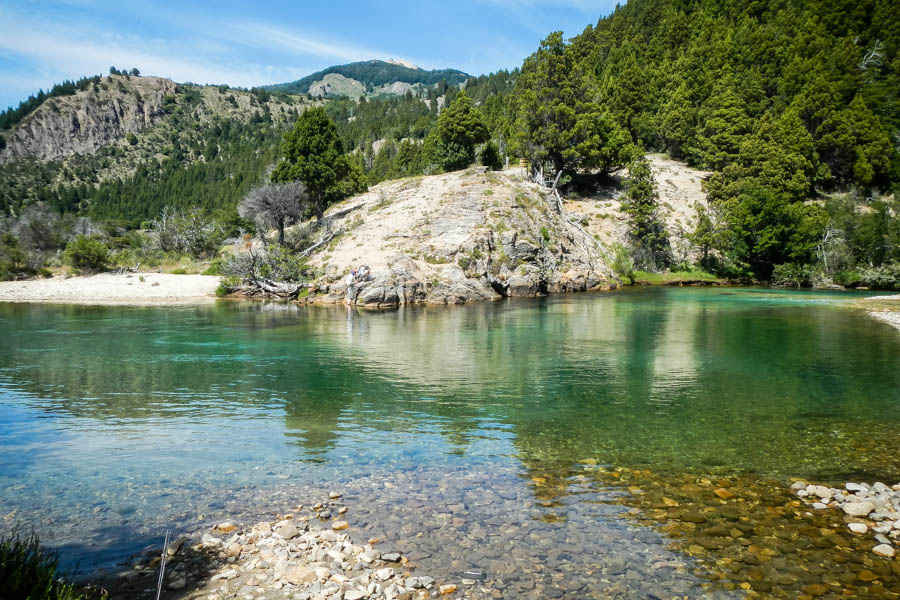 The beautiful Filo Hua Hum river offers technical sight casting to large browns