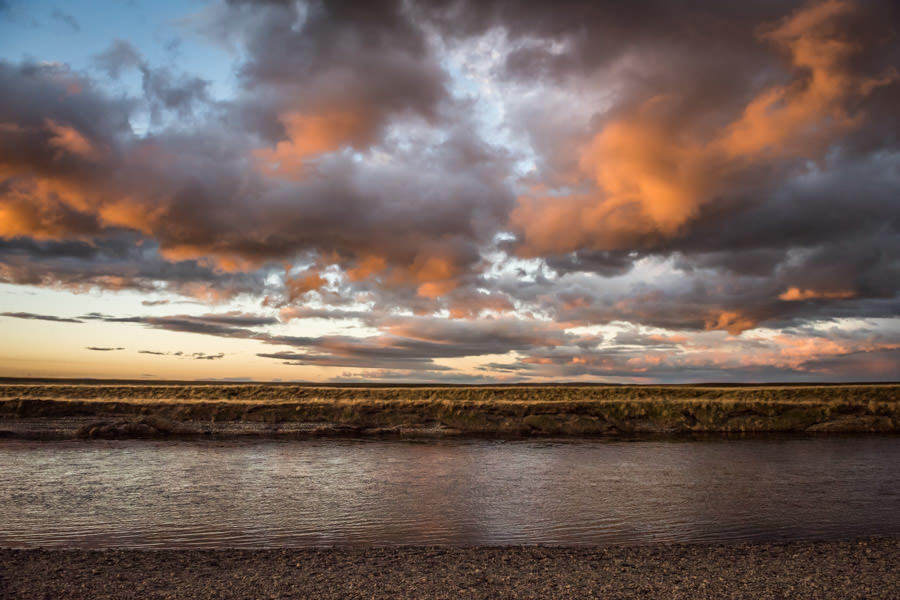 Last light on the Rio Grande