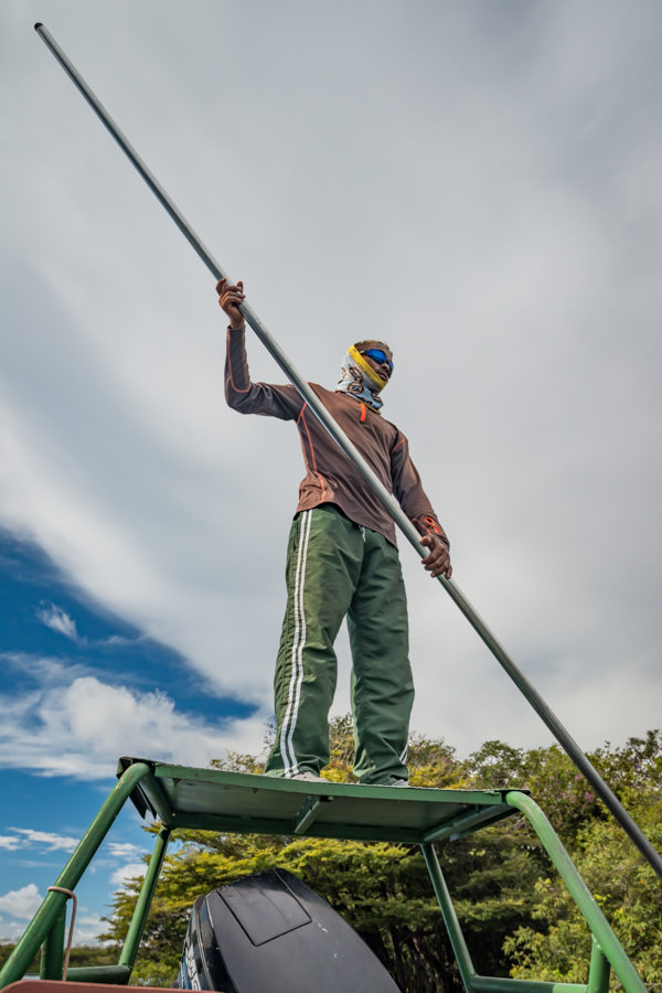 Our guide Samuel kept us on fish all day. As soon as one spot would dry up we moved to another that kept producing