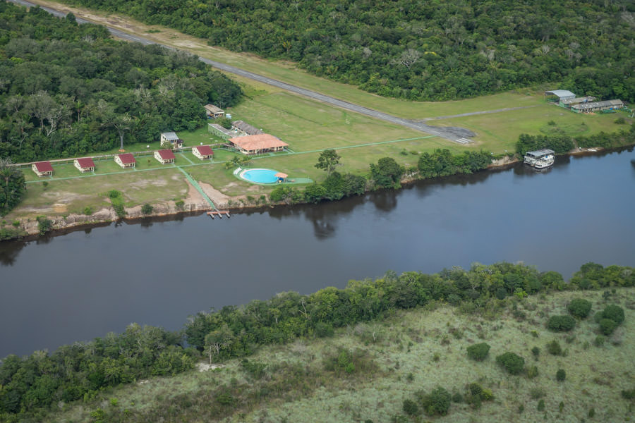 The lodges 1000 foot runway allows relatively easy access to this incredibly remote fishery