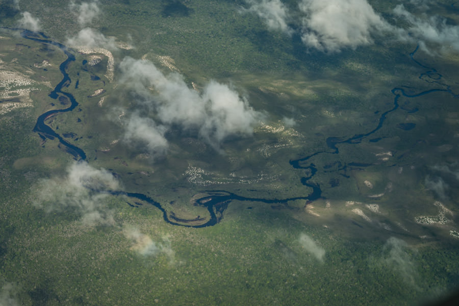 We flew over untracked rain forest and numerous waterways during the 1 hour and 45 minute charter flight to the lodge which is located deep within a Brazilian National Park