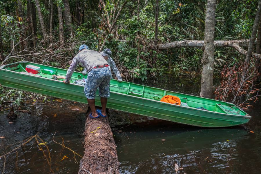 We worked hard to find remote waters to explore. They bush-wacking through the jungle always paid off