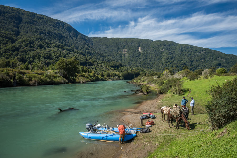 Trading horses for boats.