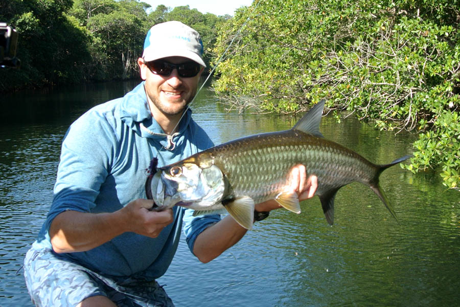 Fly fishing for tarpon in Cuba