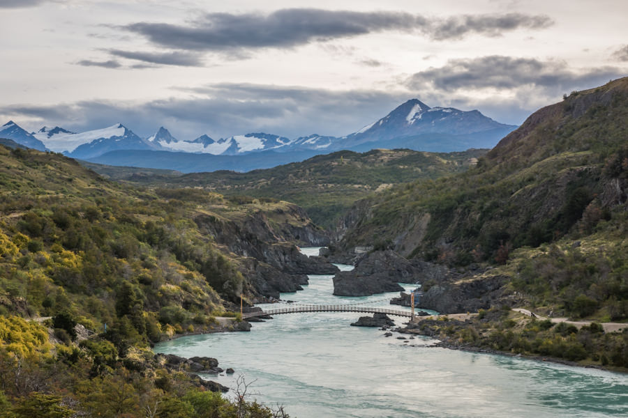 One of the few bridges that cross the mighty Rio Baker