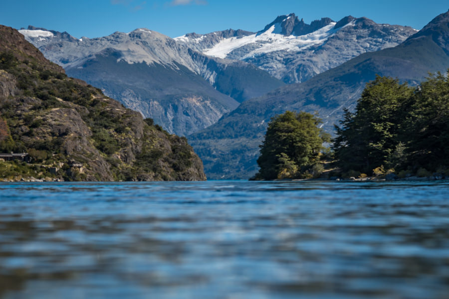 Looking down Lago Carrera into Lago Bertrand