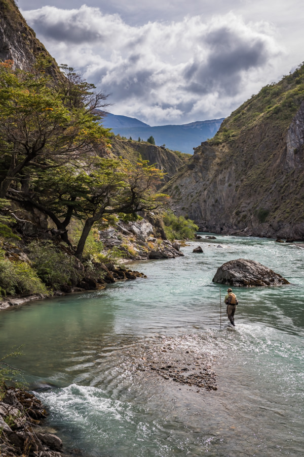 Working the beautiful waters of the Chacabuco