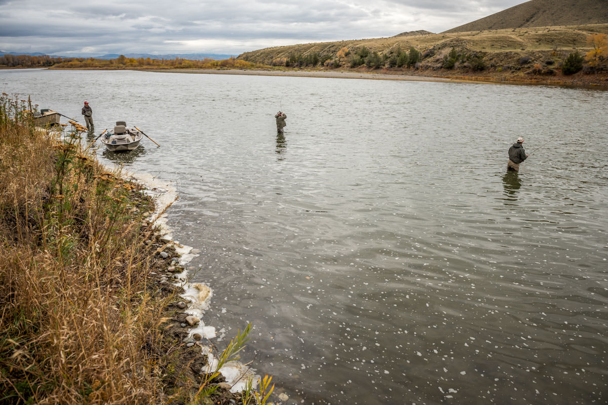 These two anglers are fishing a fantastic piece of fairly standard swing water.