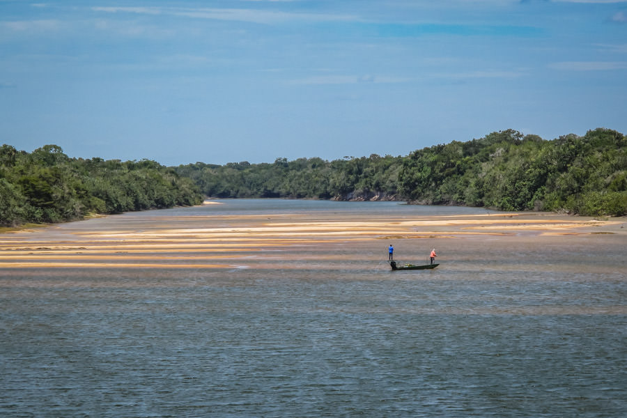 Endless sight fishing opportunities exist. The tanin stained clear waters over sand bars allows for terrific visibility in the flats