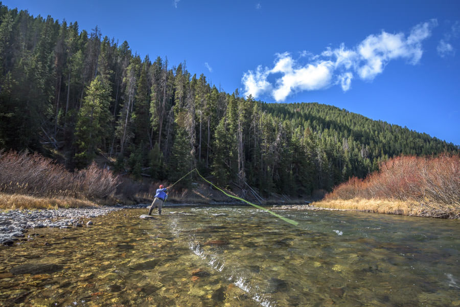 Always set the rod in the downstream direction to get the best hook placement