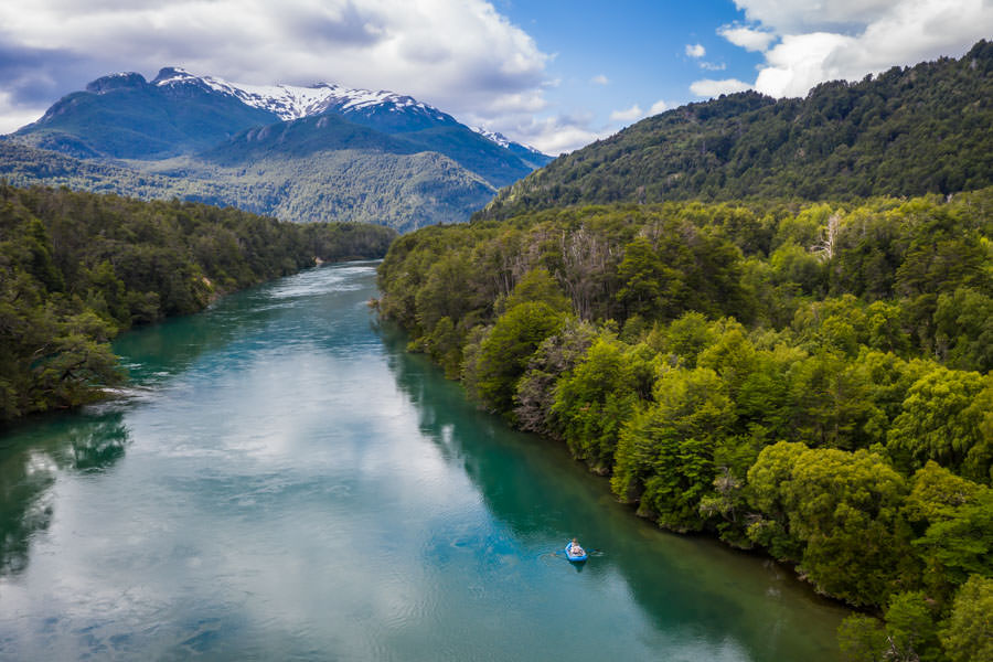 The Arrayanes River in Los Alerces National Park offers productive sight casting in clear waters