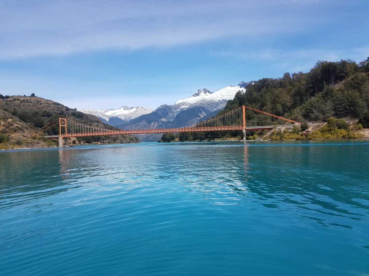 A southerly view of the Orange Bridge