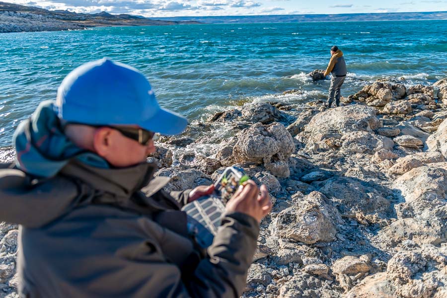 "Our most effective method for catching fish in the bay was to cast as far as we could, let our weighted leeches or scuds sink for a few seconds and retrieve with slow 8-12” strips."