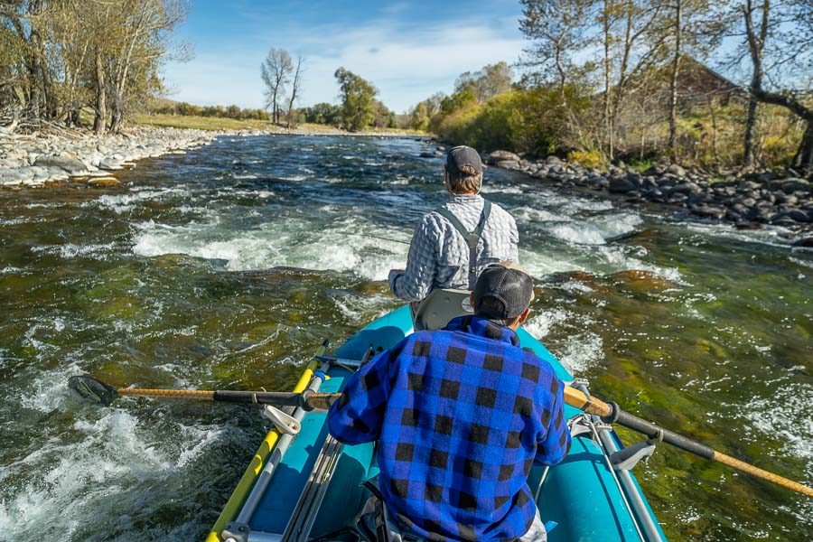 Rafting the boulder strewn pocket water of a mountain river provides a seemingly endless array of targets for an attractor dry fly