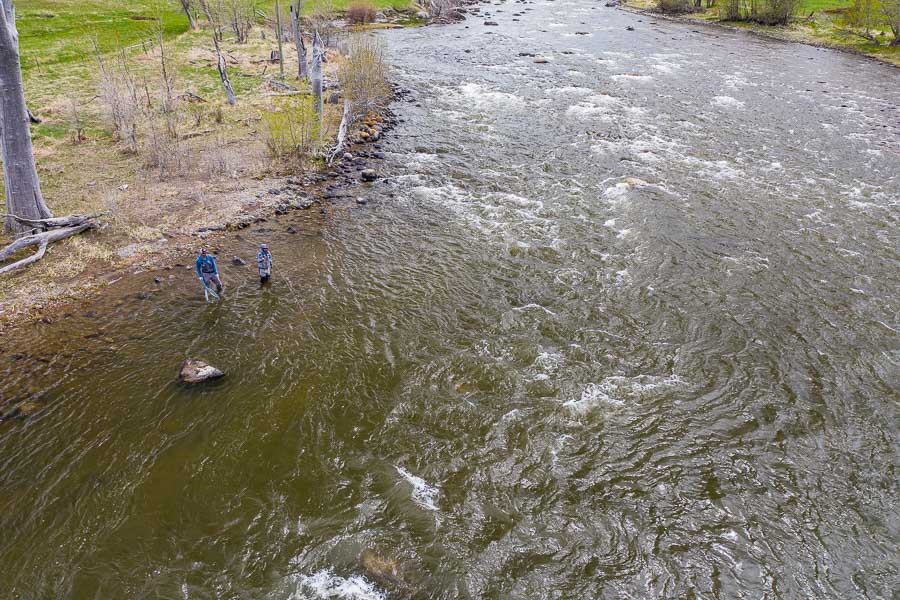 Fly fishing the Boulder River near Big Timber and Billings